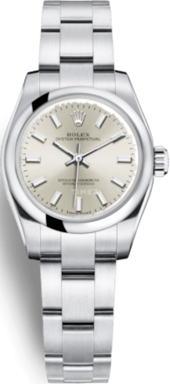 Rolex,Oyster Perpetual 26mm,26mm,Stainless Steel,Silver,Automatic,48hours,In-house Caliber,176200,176200-0015