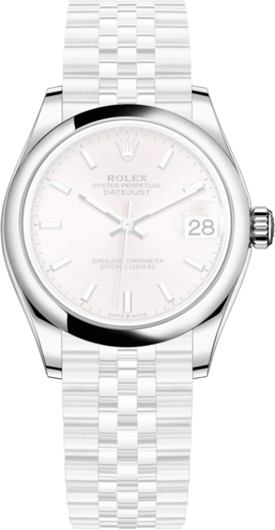 Rolex,Datejust 31 31mm,31mm,Stainless Steel,Pink,Automatic,Day,55hours,278240,278240-0008