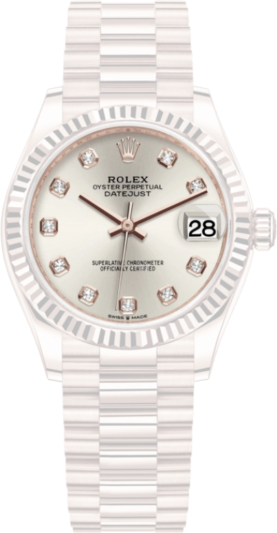 Rolex,Datejust 31 31mm,31mm,Rose Gold,Silver,Automatic,Day,55hours,278275,278275-0039