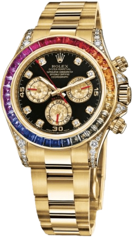 Rolex,Daytona 40mm,40mm,Yellow Gold,Black,Automatic,Chronograph,72hours,Mark Wahlberg,Jimmy Butler,Marky Mark,JB,116598RBOW,116598RBOW-0001