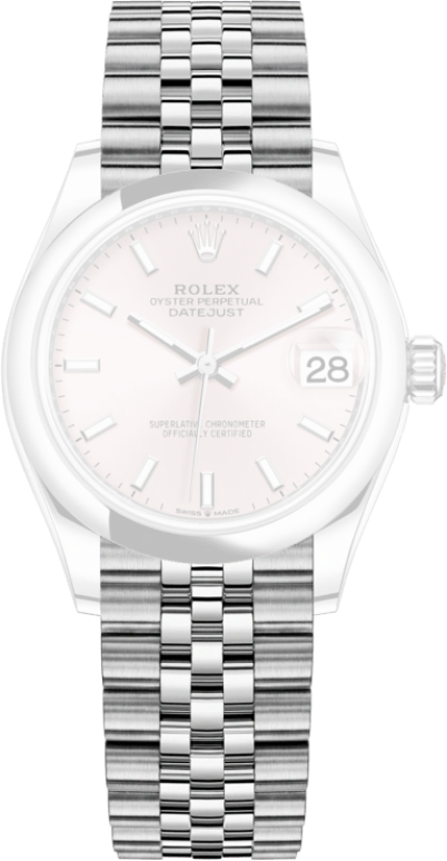 Rolex,Datejust 31 31mm,31mm,Stainless Steel,Pink,Automatic,Day,55hours,278240,278240-0008