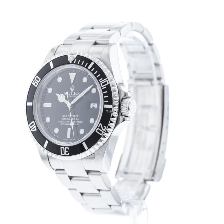 Rolex,Sea-Dweller 40mm,40mm,Oystersteel,Aluminum Oxide,Black,Automatic,Day,48hours,16600T