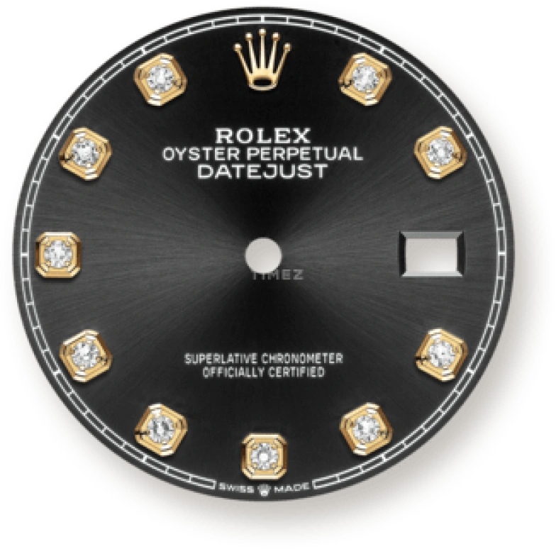 Rolex,Datejust 36 36mm,36mm,Yellow Gold,Stainless Steel,Black,Automatic,Day,70hours,126233,126233-0021