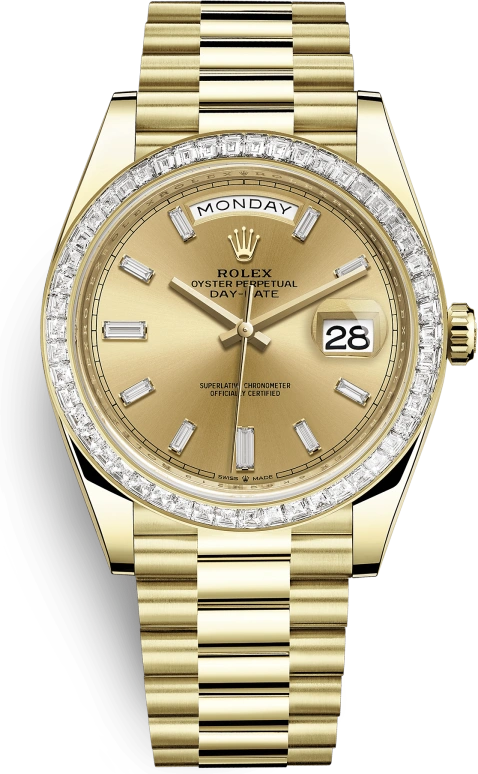 Rolex,Day-Date 40 40mm,40mm,Yellow Gold,Gold,Automatic,Date,Day,228398TBR,228398TBR-0002