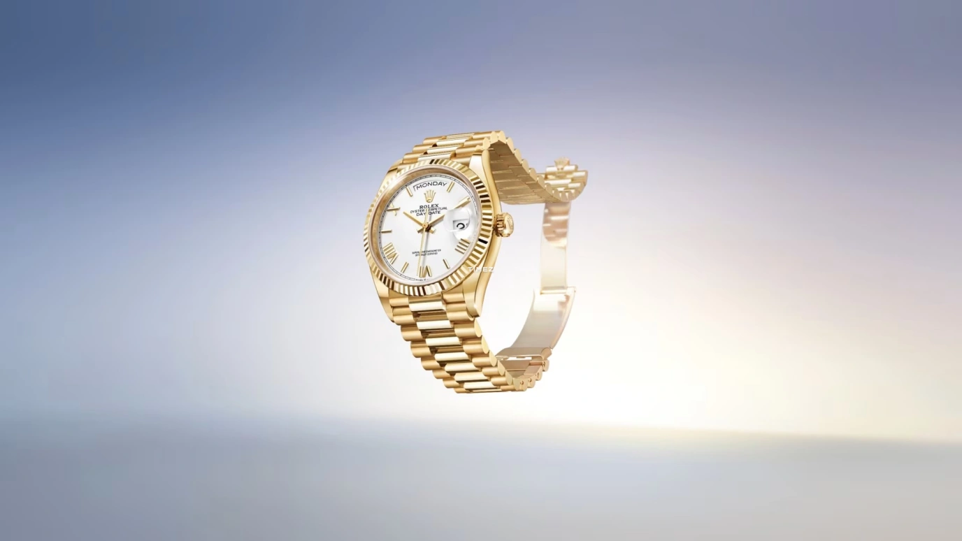 Rolex,Day-Date 36 36mm,36mm,Yellow Gold,White,Automatic,Date,Day,128238,128238-0113
