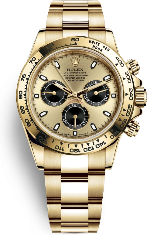 Rolex,Daytona 40mm,40mm,Yellow Gold,Champagne,Automatic,Chronograph,Column Wheel,116508,116508-0014