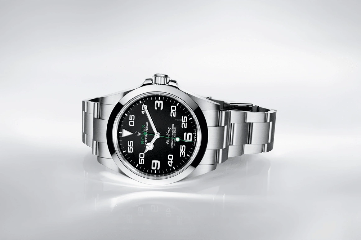 Rolex,Air King 40mm,40mm,Stainless Steel,Black,Automatic,70hours,In-house Caliber,Gordon James Ramsay,126900,126900-0001