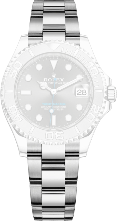 Rolex,Yacht-Master 37mm,37mm,Platinum,Stainless Steel,Grey,Automatic,Day,55hours,268622,268622-0002