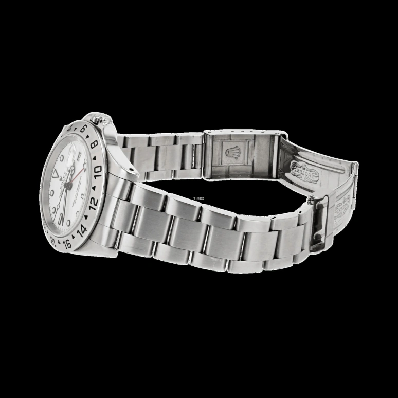 Rolex,Explorer II 40mm,40mm,Stainless Steel,White,Automatic,Day,Dule Time,16570,16570-0003