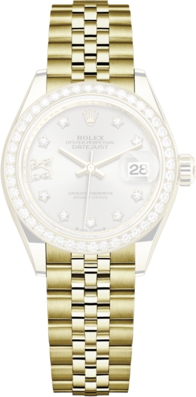 Rolex,Lady-Datejust 28mm,28mm,Yellow Gold,Silver,Automatic,Day,55hours,279138RBR,279138RBR-0002
