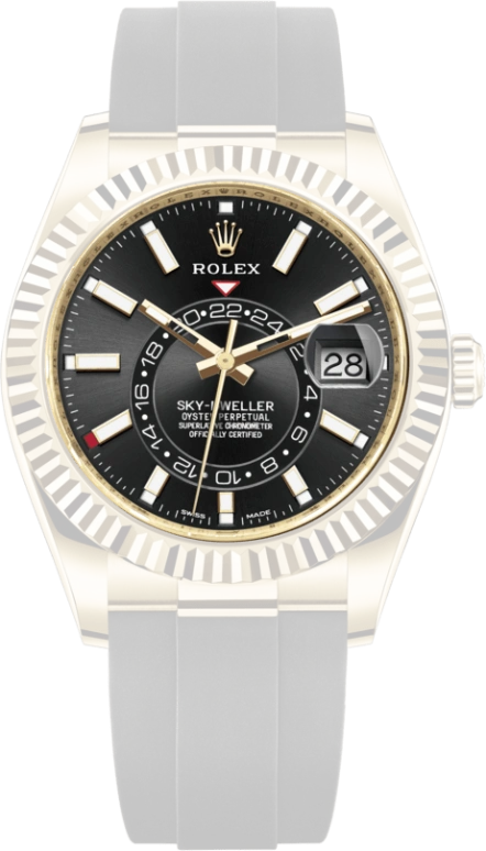 Rolex,Sky-Dweller 42mm,42mm,Yellow Gold,Black,Automatic,Annual Calendar,Month,Date,326238,326238-0009