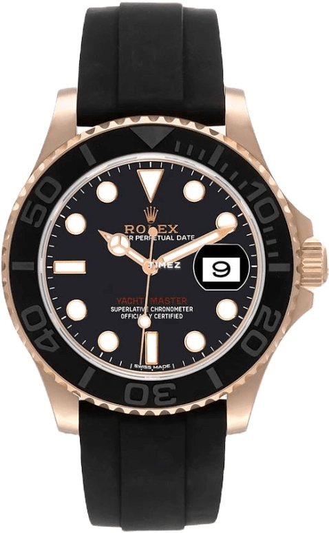 Rolex,Yacht-Master 40mm,40mm,Ceramic,Everose Gold,Black,Automatic,Day,48hours,116655,116655-0001