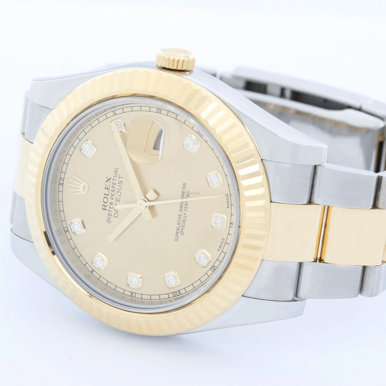 Rolex,Datejust 36 41mm,41mm,Stainless Steel,Champagne,Automatic,Day,48hours,116333,116333-72213 G