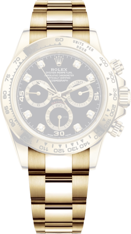 Rolex,Daytona 40mm,40mm,Yellow Gold,Black,Automatic,Chronograph,Column Wheel,116508,116508-0016