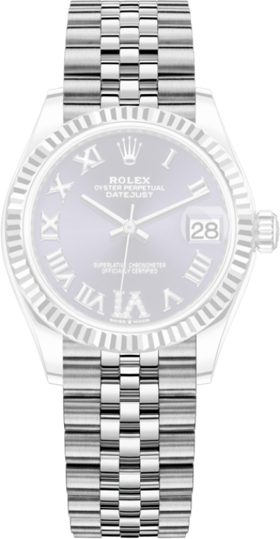 Rolex,Datejust 31 31mm,31mm,White Gold,Stainless Steel,Purple,Automatic,Day,55hours,278274,278274-0026