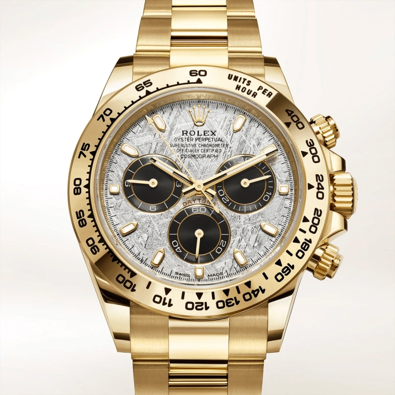 Rolex,Daytona 40mm,40mm,Yellow Gold,Silver,Automatic,Chronograph,Column Wheel,Kevin De Bruyne,Hardik Pandya,Harry Kane,Donnie Yen,116508,116508-0015