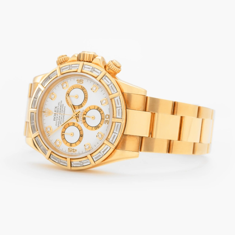 Rolex,Daytona 40mm,40mm,Yellow Gold,White,Automatic,Chronograph,72hours,116568