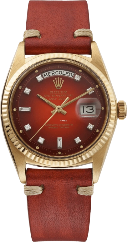 Rolex Day-Date 36 1803 STELLA RED DIAMOND
