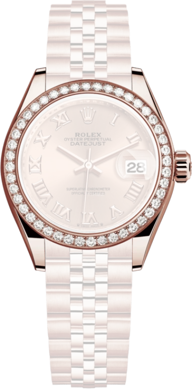Rolex,Lady-Datejust 28mm,28mm,Rose Gold,Pink,Rose Gold,Automatic,Day,55hours,279135RBR,279135RBR-0028