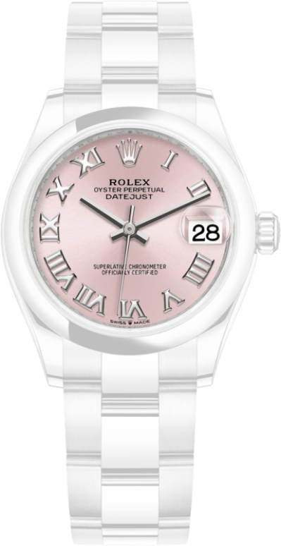 Rolex,Datejust 31 31mm,31mm,Stainless Steel,Pink,Automatic,Day,55hours,278240,278240-0013