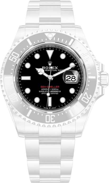 Rolex,Sea-Dweller 43mm,43mm,Oystersteel,Ceramic,Black,Automatic,Day,70hours,126600,126600-0002