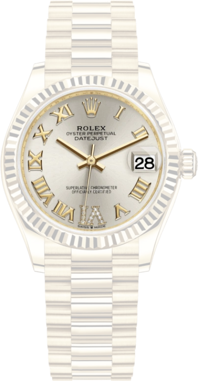 Rolex,Datejust 31 31mm,31mm,Yellow Gold,Silver,Automatic,Day,55hours,278278,278278-0028