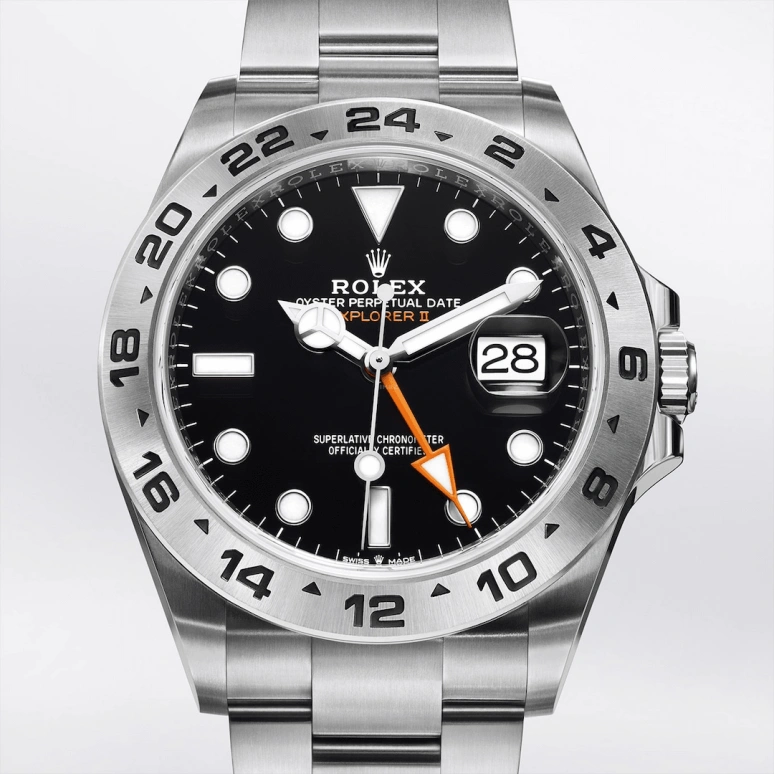 Rolex,Explorer II 42mm,42mm,Stainless Steel,Black,Automatic,Day,Dule Time,226570,226570-0002