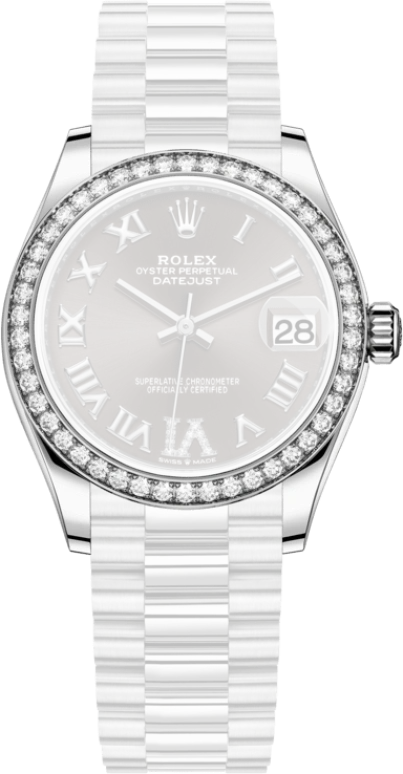 Rolex,Datejust 31 31mm,31mm,White Gold,Grey,Automatic,Day,55hours,278289RBR,278289RBR-0020