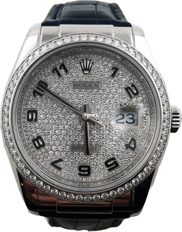 Rolex,Lady-Datejust 36mm,36mm,White Gold,Silver,Automatic,Day,48hours,116189,116189-LFCZEA