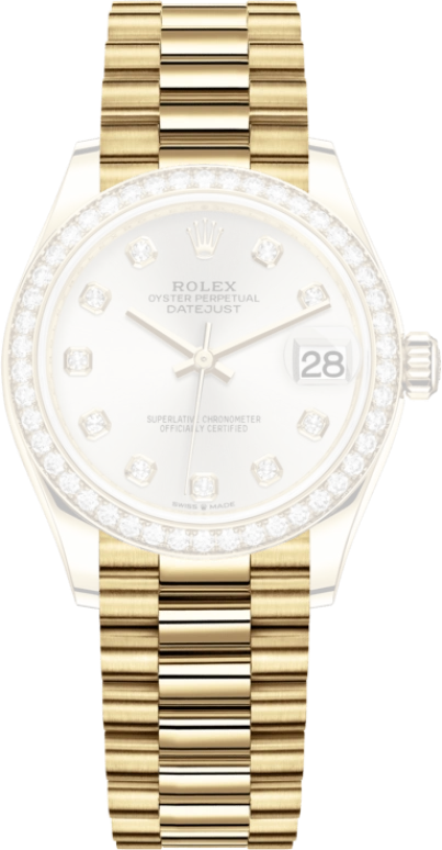 Rolex,Datejust 31 31mm,31mm,Yellow Gold,Silver,Automatic,Day,55hours,278288RBR,278288RBR-0028