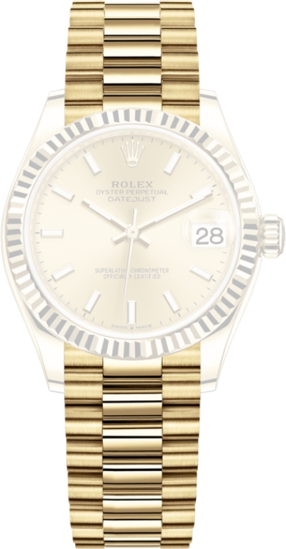 Rolex,Datejust 31 31mm,31mm,Yellow Gold,Champagne,Automatic,Day,55hours,278278,278278-0040