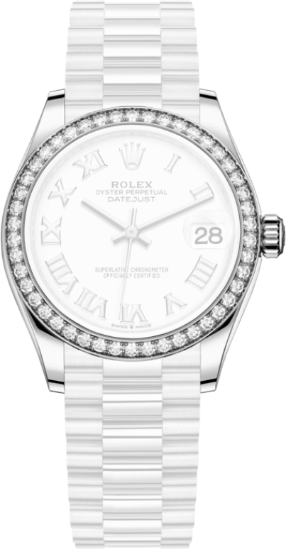 Rolex,Datejust 31 31mm,31mm,White Gold,White,Automatic,Day,55hours,278289RBR,278289RBR-0007