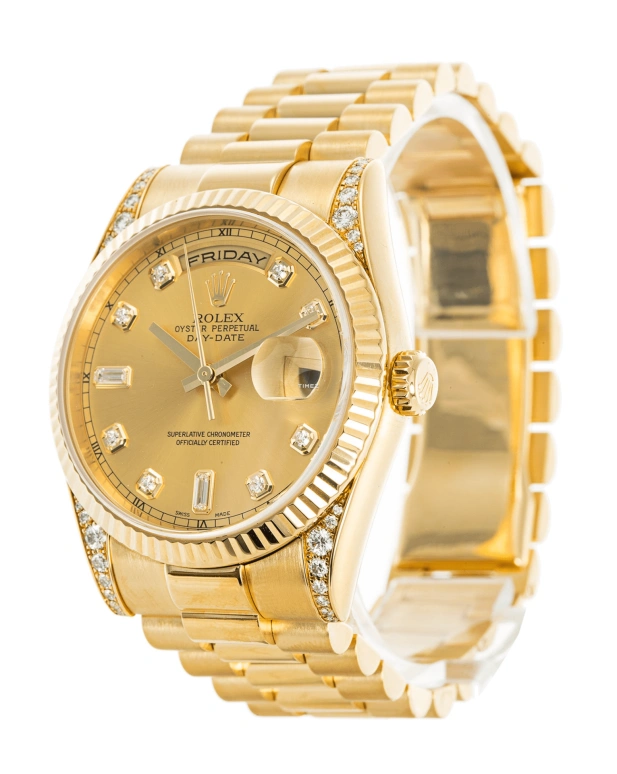 Rolex,Day-Date 36 36mm,36mm,Yellow Gold,Gold,Automatic,Date,Day,118338,118338-83208
