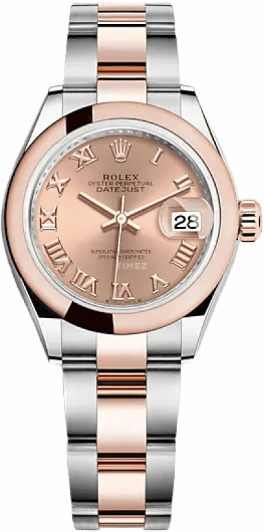 Rolex,Lady-Datejust 28mm,28mm,Everose Gold,Oystersteel,Pink,Automatic,Day,55hours,279161,279161-0026