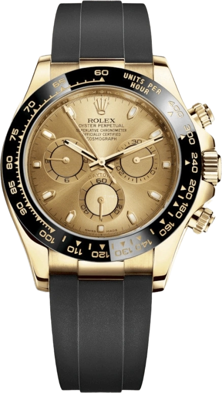 Rolex,Daytona 40mm,40mm,Ceramic,Yellow Gold,Champagne,Automatic,Chronograph,Column Wheel,116518LN,116518LN-0042