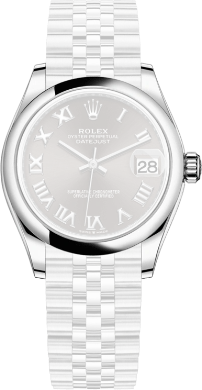 Rolex,Datejust 31 31mm,31mm,Stainless Steel,Grey,Automatic,Day,55hours,278240,278240-0016