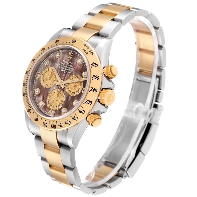 Rolex,Daytona 40mm,40mm,Yellow Gold,Oystersteel,Black,Automatic,Chronograph,72hours,116523,116523-0047