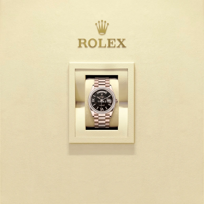 Rolex,Day-Date 36 36mm,36mm,Everose Gold,Brown,Automatic,Date,Day,128395TBR,128395TBR-0010