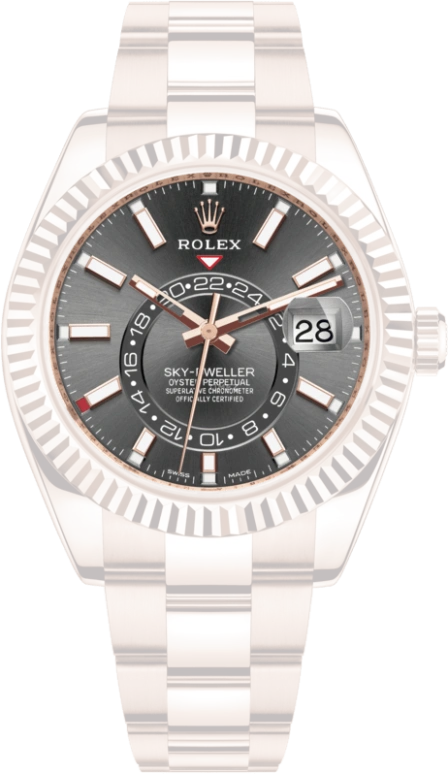 Rolex,Sky-Dweller 42mm,42mm,Rose Gold,Grey,Automatic,Annual Calendar,Month,Date,326935,326935-0007