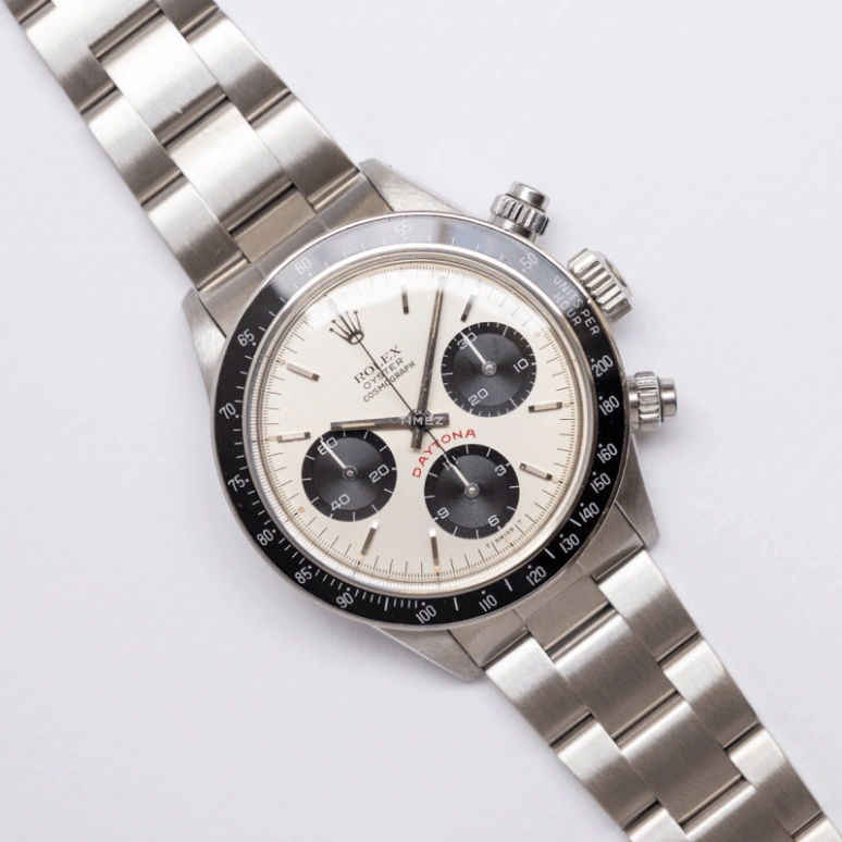 Rolex,Daytona 37mm,37mm,Stainless Steel,White,Handwound,Chronograph,48hours,6263,6263-Silver Big Red