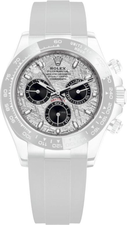 Rolex,Daytona 40mm,40mm,Ceramic,White Gold,Silver,Automatic,Chronograph,Column Wheel,Zlatan Ibrahimović,Ángel Di María,116519LN,116519LN-0038