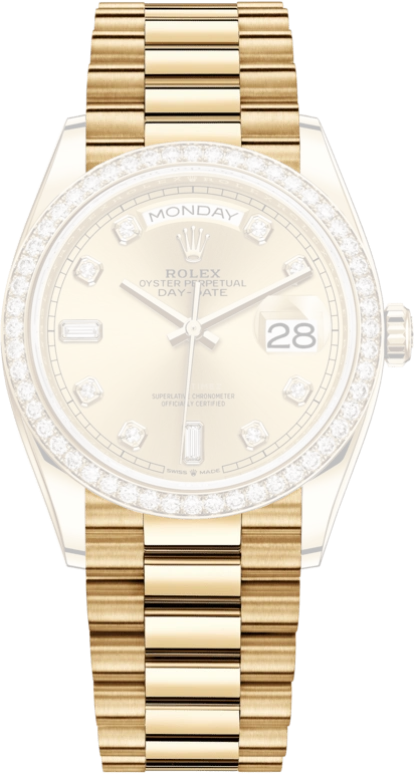 Rolex,Day-Date 36 36mm,36mm,Yellow Gold,Champagne,Automatic,Date,Day,128348RBR,128348RBR-0008