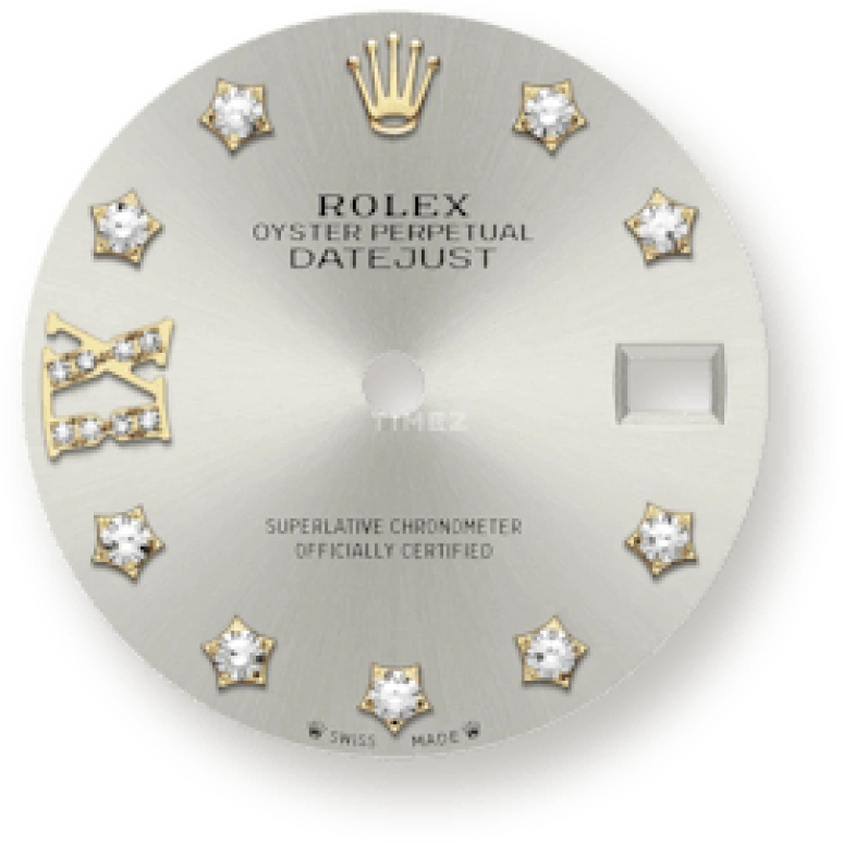 Rolex,Lady-Datejust 28mm,28mm,Yellow Gold,Silver,Automatic,Day,55hours,279138RBR,279138RBR-0001