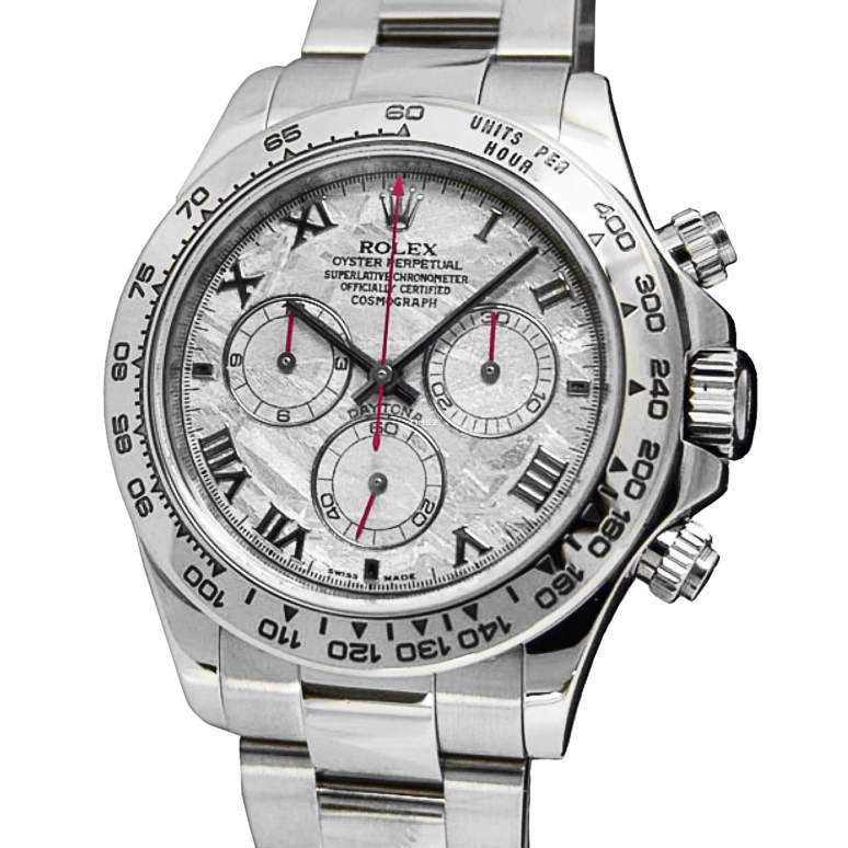 Rolex,Daytona 40mm,40mm,White Gold,White,Automatic,Chronograph,72hours,116509,116509-METEORITE