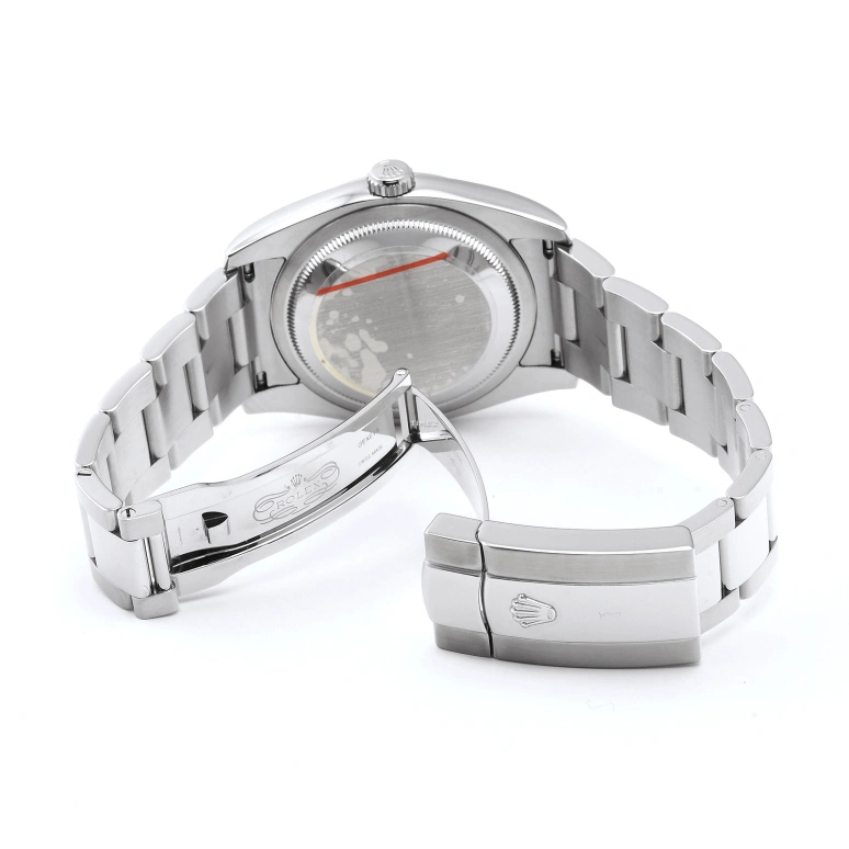 Rolex,Datejust 36 36mm,36mm,Stainless Steel,Silver,Grey,Automatic,Day,48hours,116200 Silver Tuxedo Oyster