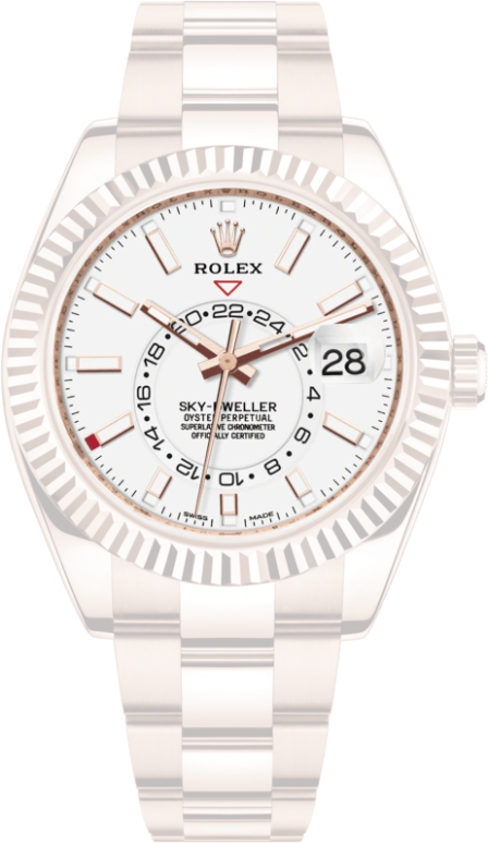 Rolex,Sky-Dweller 42mm,42mm,Rose Gold,White,Automatic,Annual Calendar,Month,Date,326935,326935-0005