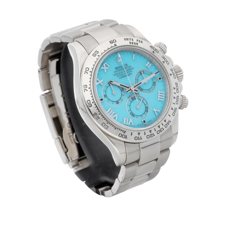 Rolex,Daytona 40mm,40mm,White Gold,Blue,Automatic,Chronograph,72hours,116509 Turquoise
