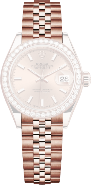 Rolex,Lady-Datejust 28mm,28mm,Everose Gold,Pink,Automatic,Day,55hours,279135RBR,279135RBR-0026