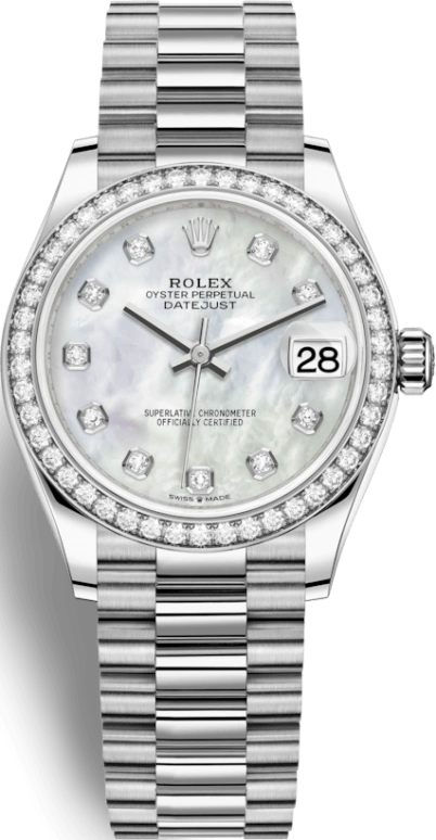 Rolex,Datejust 31 31mm,31mm,White Gold,White,Automatic,Day,55hours,278289RBR,278289RBR-0005