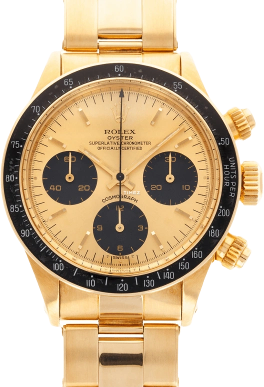 Rolex,Daytona 37mm,37mm,Yellow Gold,Gold,Black,Handwound,Chronograph,48hours,6263,6263-Oyster YG